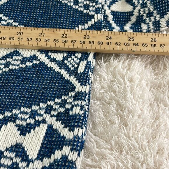 Vintage North country Eaton Sweater Mens XL knit geo print Wool Blend crew Neck - Picture 6 of 9